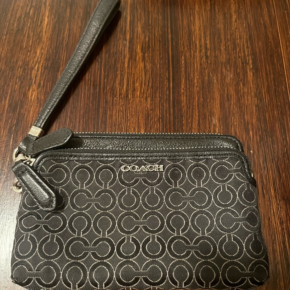 Black Coach Wristlet